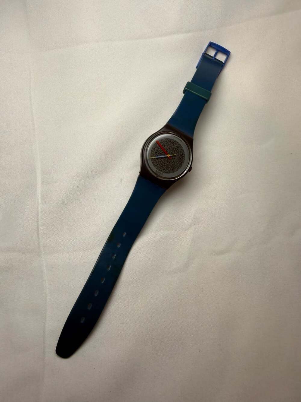 Vintage 1986 Swatch Blue Note GI100 Quartz Watch